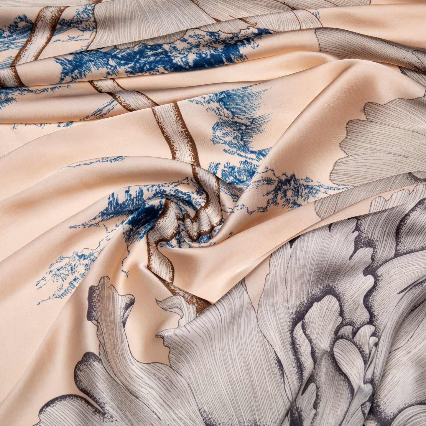 The Luxury Breastfeeding Shawl - Petal Sky