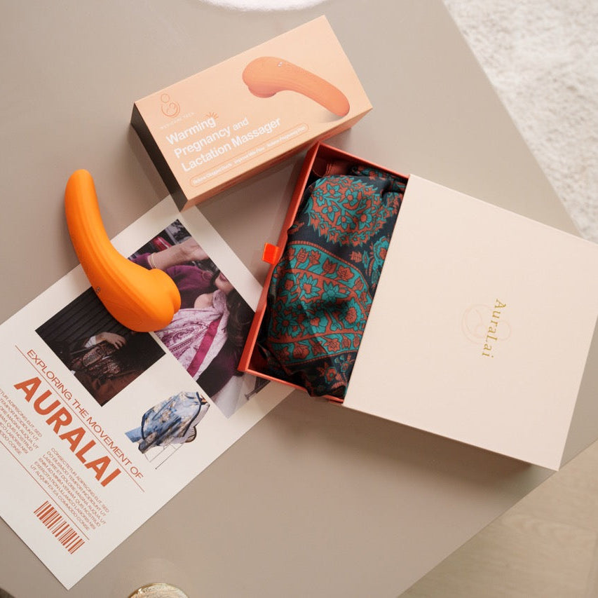 Aura Comfort Set – Luxury Nursing Cover & Lactation Massager Gift