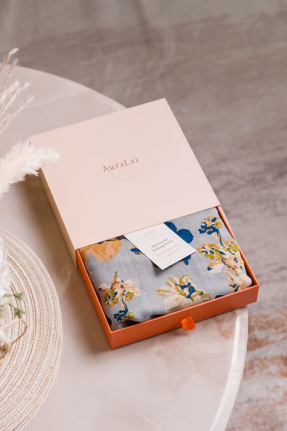 Aura Premium Breastfeeding Cover - Petal Sky