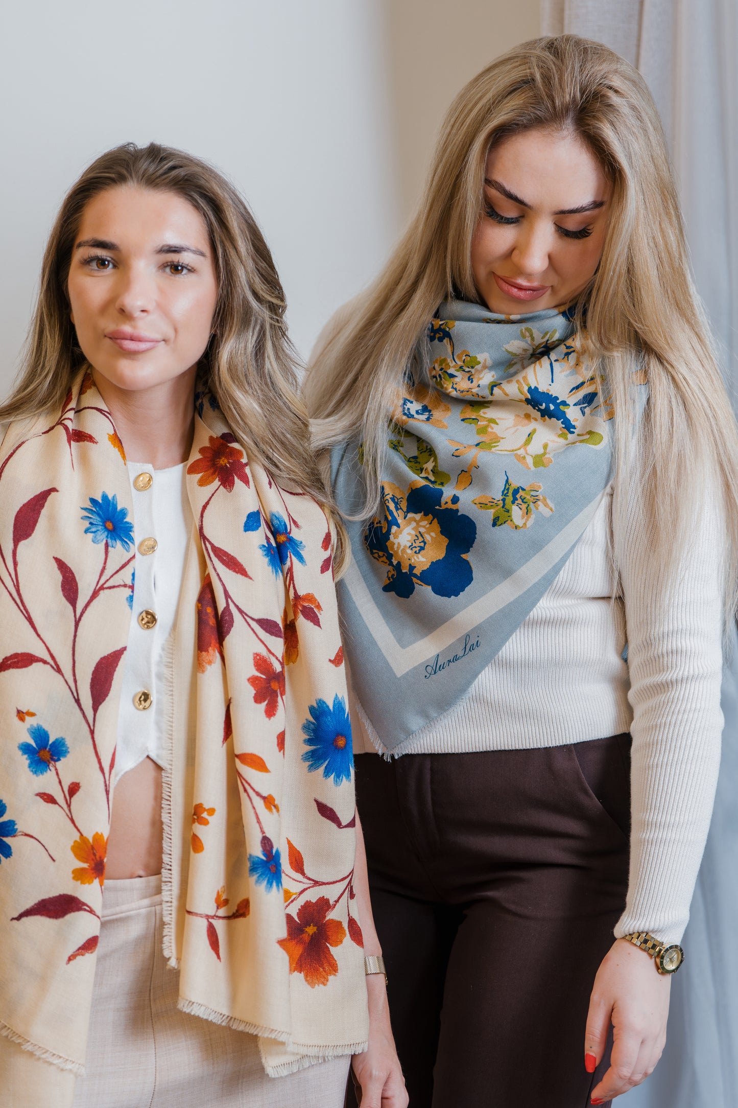 Aura Premium Breastfeeding Cover - Petal Sky