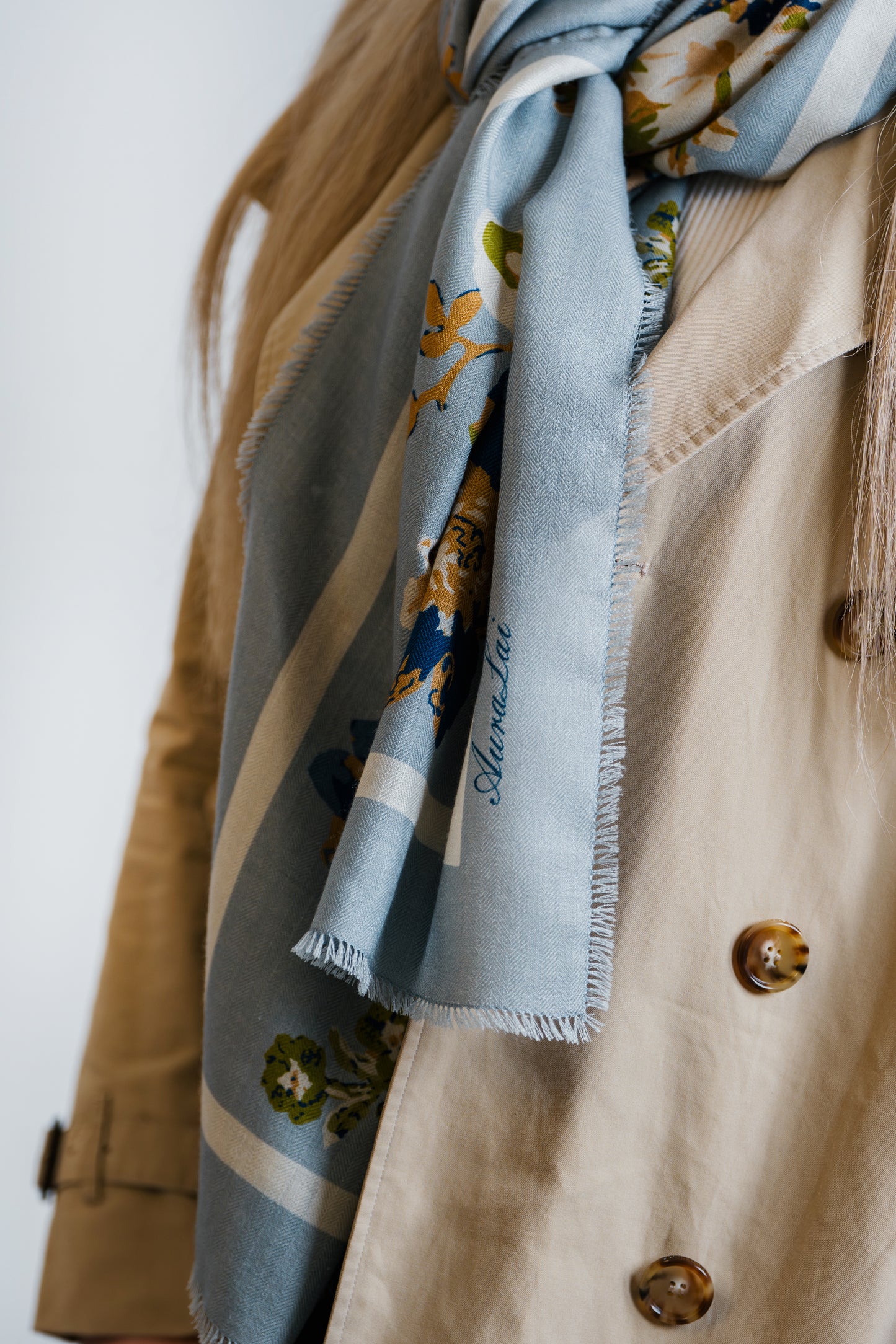 Aura Premium Breastfeeding Cover - Petal Sky