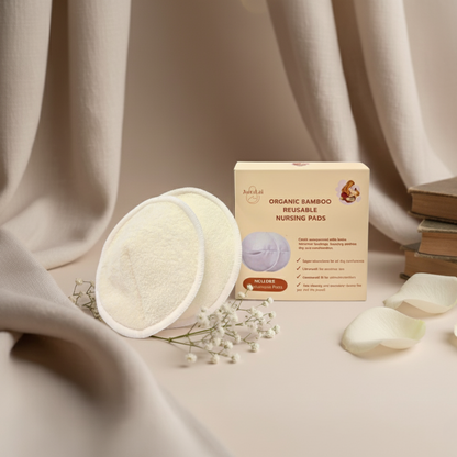 Organic Bamboo Reusable Nursing Pads - Auralai