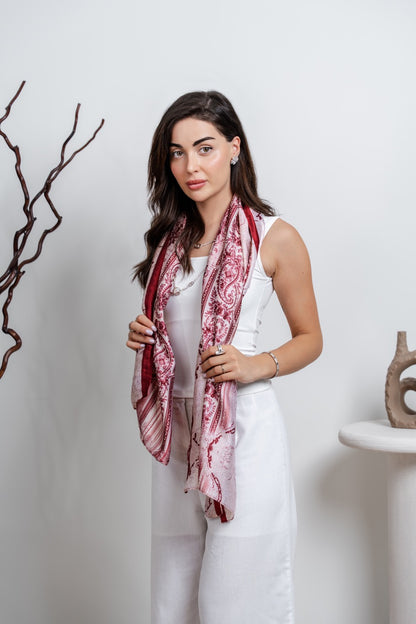 Red UK Breastfeeding Cover - Auralai