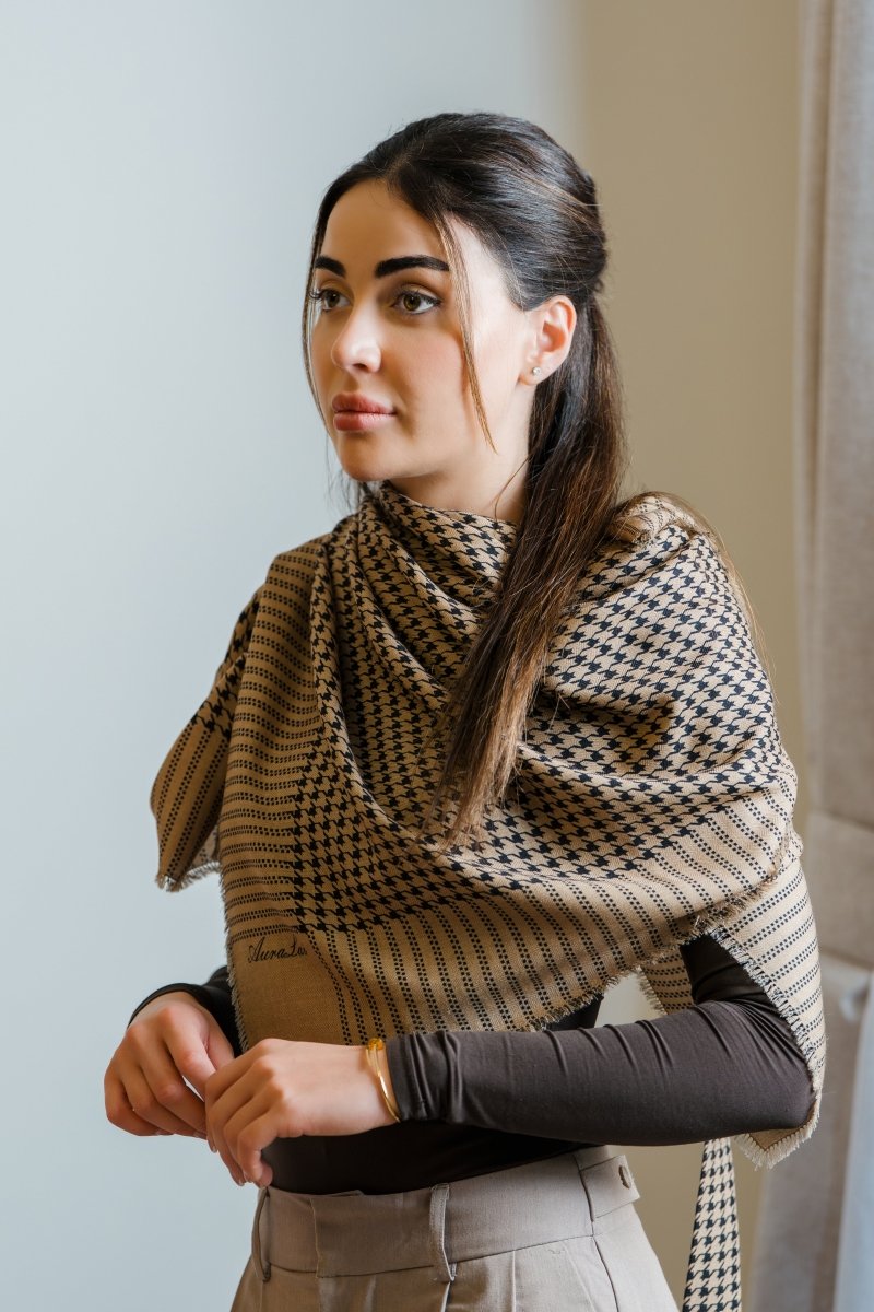 Aura Cashmere Breastfeeding Cover - Heritage Weave - AuraLai