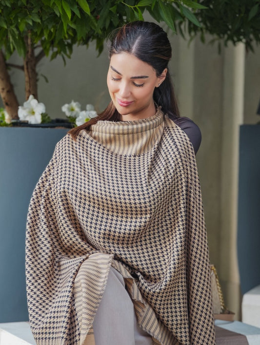 Aura Cashmere Breastfeeding Cover - Heritage Weave - AuraLai
