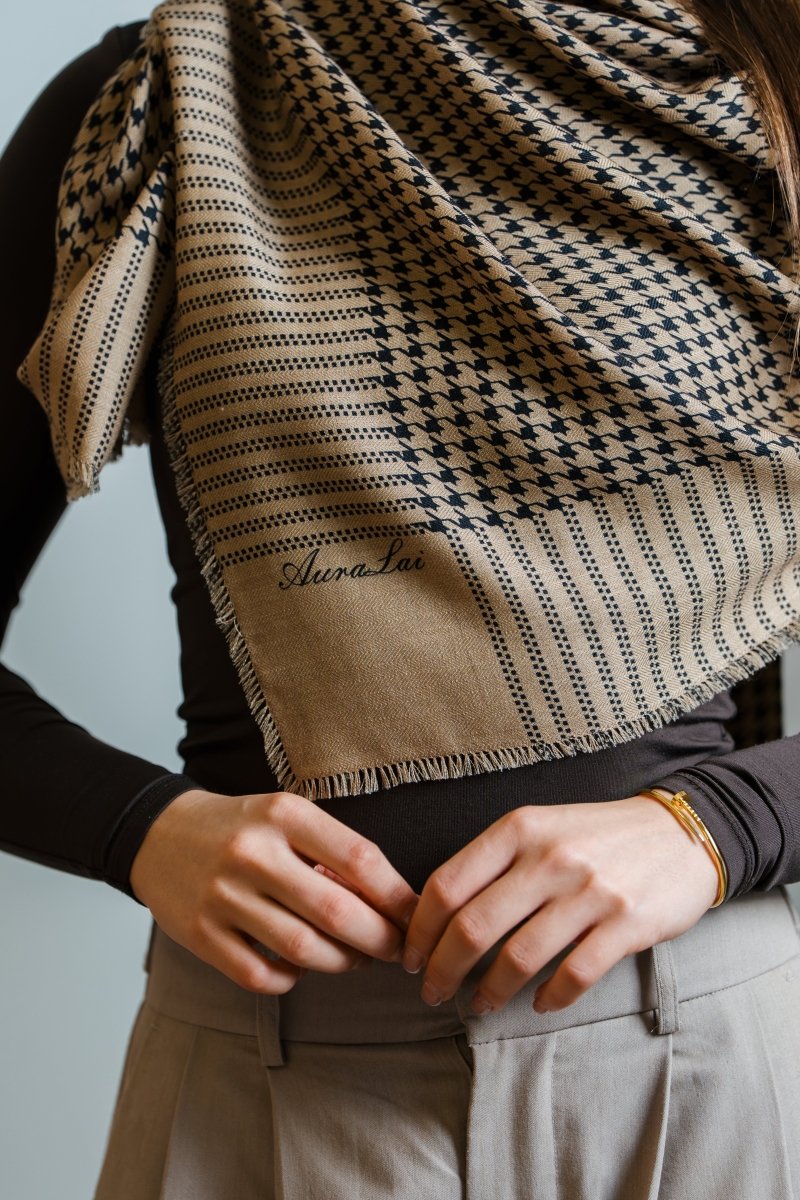 Aura Cashmere Breastfeeding Cover - Heritage Weave - AuraLai
